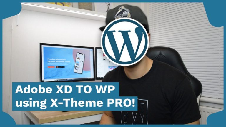 adobe xd web design to wordpress using x theme_