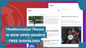 TheMinimalist Theme is now Open Source - Free download