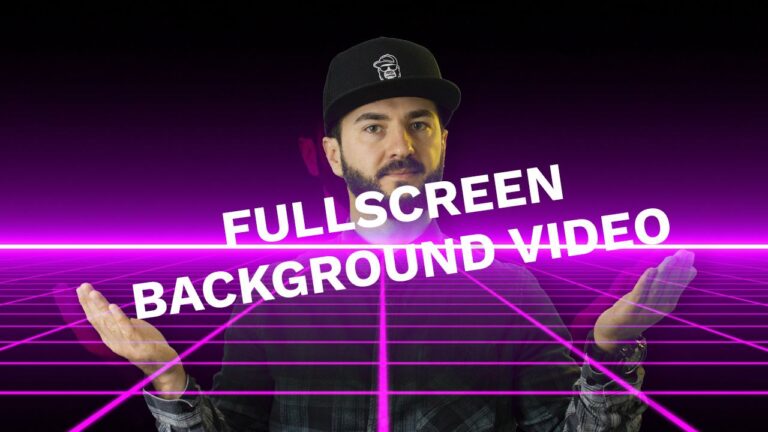 Fullscreen video background using html and css