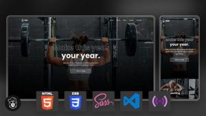Gym Landing Page HTML, CSS(SCSS), JS