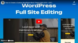 WordPress Full Site Editing